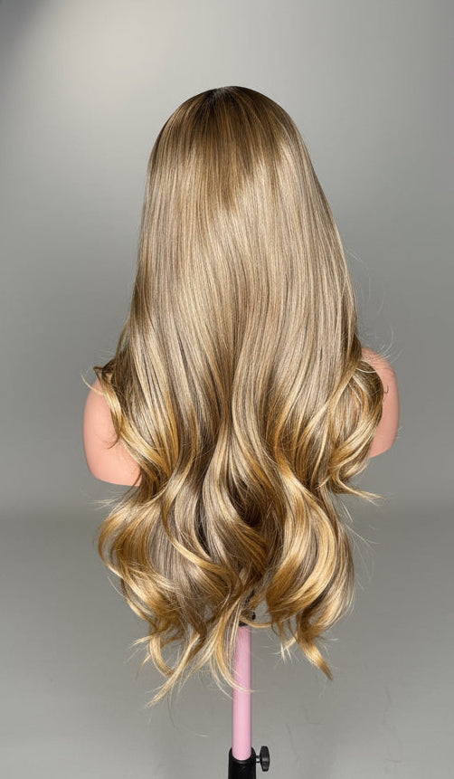 Mila 13x4 Futura Fibre Lace Front Wig Warm Honey Brown Blend