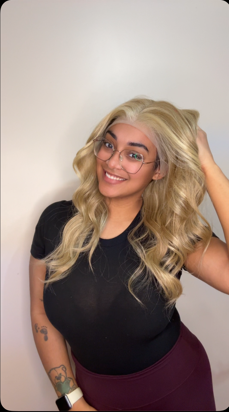 Savannah  13x4 Free Parting Golden Honey blonde