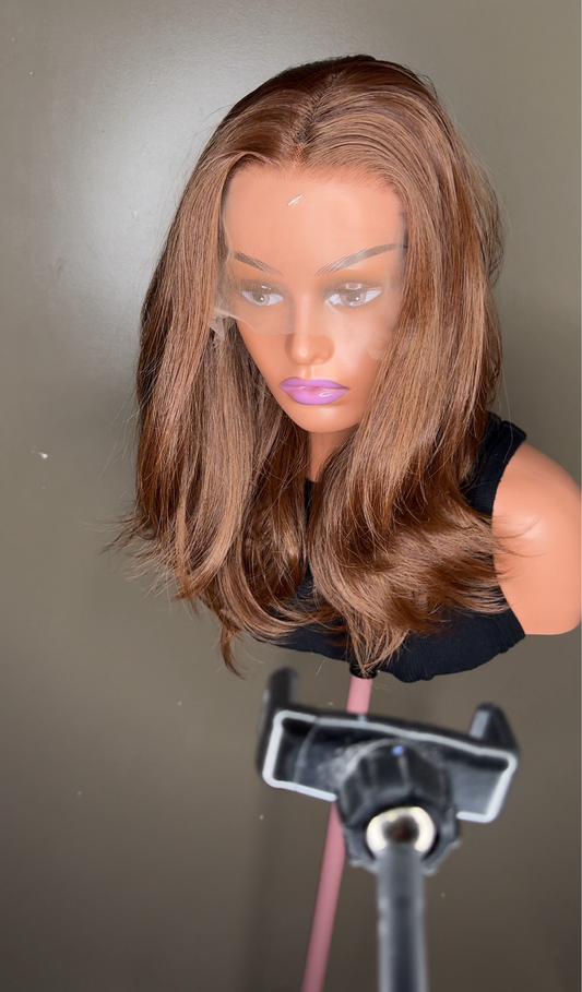 Esme 13x6 Heat Resistant Lace Front Wig – Warm Brown