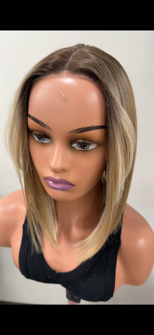 Angie T-Part Wig Cream Blonde