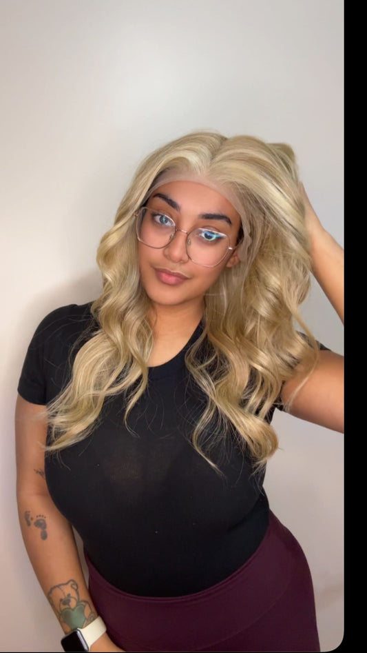 Savannah  13x4 Free Parting Golden Honey blonde